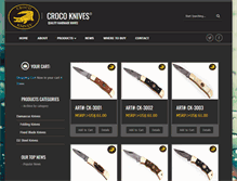 Tablet Screenshot of crocoknives.com